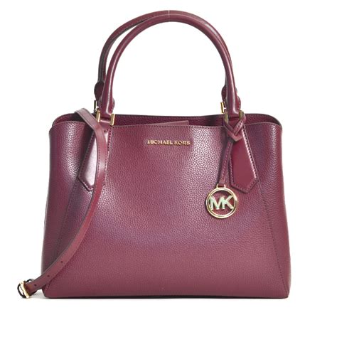 michael kors east west satchel|michael kors merlot satchel.